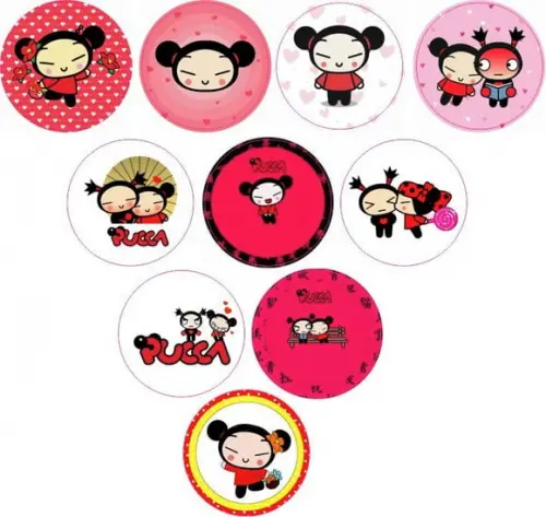Adesivos Kit 100 Selos Pucca 4cm com Recorte