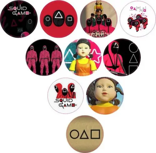 Adesivos Kit 100 Selos Round 6 4cm x 4cm com Recort