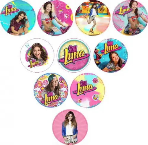 Adesivos Kit 100 Selos Sou Luna 4cm com Recorte