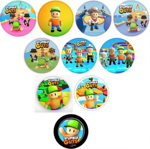Adesivos Kit 100 Selos Stumble Guys 4cm x 4cm