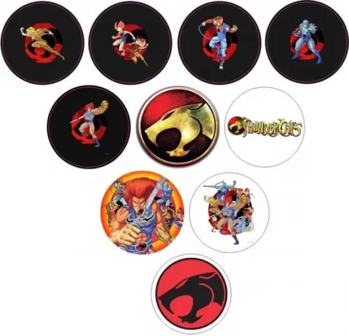 Adesivos Kit 100 Selos Thundercat 4cm x 4cm com Recorte