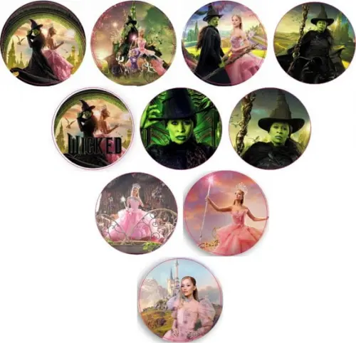 Adesivos Kit 100 Selos Wicked 4cm x 4cm com Recorte