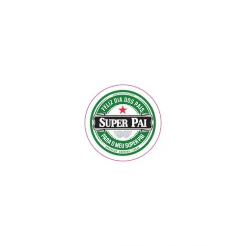 Etiquetas Adesivas Kit 100 Selos " Super Pai" 4cm