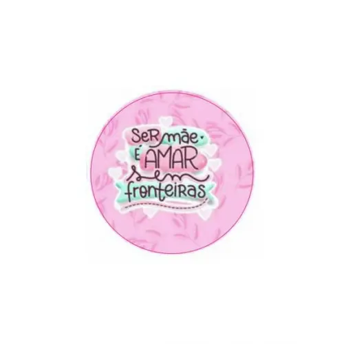 Etiquetas Adesivas Kit 100 Selos ""ser Mãe Fronteiras ''4cm
