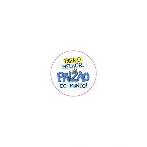 Etiquetas Adesivas Kit 100 Selos "dia dos Pais Paizão" 4cm