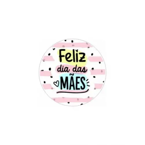 Etiquetas Adesivas Kit 100 Selos "feliz Dia das Mães" 4cm x
