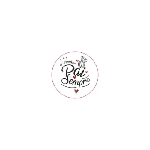 Etiquetas Adesivas Kit 100 Selos "feliz Dia dos Pais " 4cm