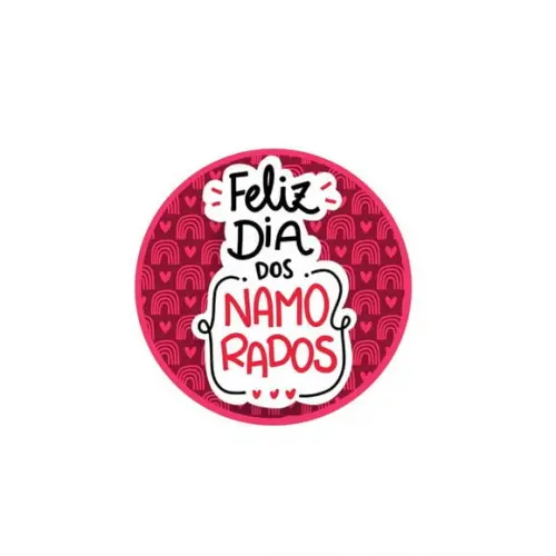 Etiquetas Adesivas Kit 100 Selos "feliz Dia dos Namorados 3"