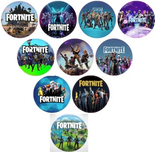 Etiquetas Adesivas Kit 100 Selos Fortnite 4cm x 4cm