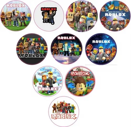 Etiquetas Adesivas Kit 100 Selos Roblox 4cm x 4cm