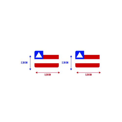 Bandeira Resinada Automotiva da Bahia