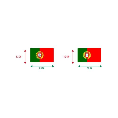 Bandeira Resinada Automotiva de Portugal