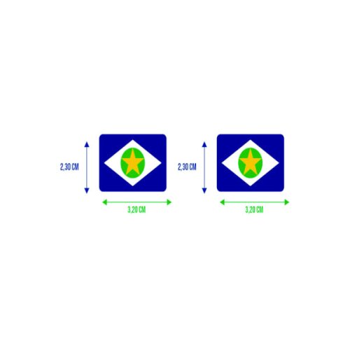 Bandeira Resinada Automotiva do Mato Grosso