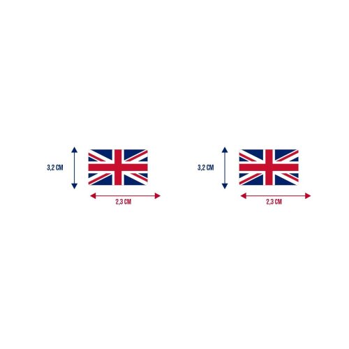 Bandeira Resinada Automotiva Reino Unido/Inglaterra/Land Rover