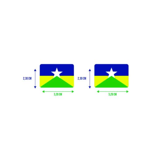 Bandeira Resinada Automotiva de Rondônia