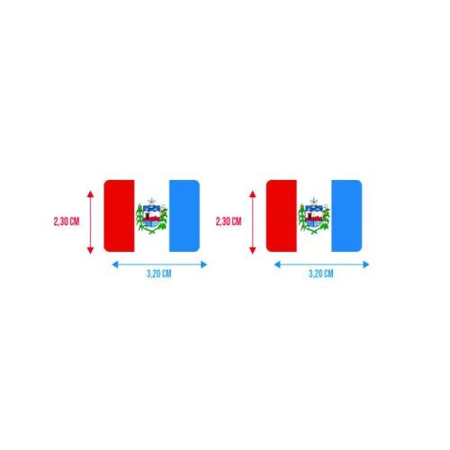 Bandeira Resinada Automotiva de Alagoas