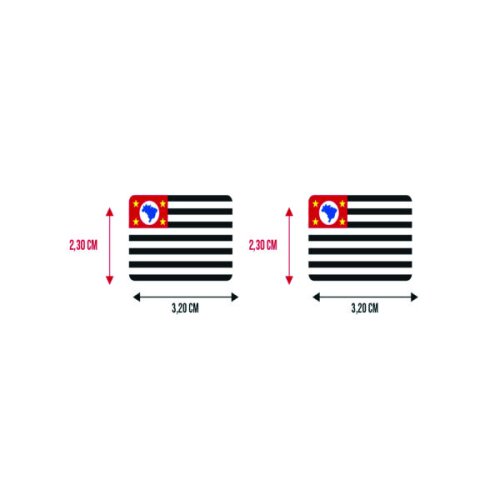 Bandeira Resinada Automotiva de São Paulo