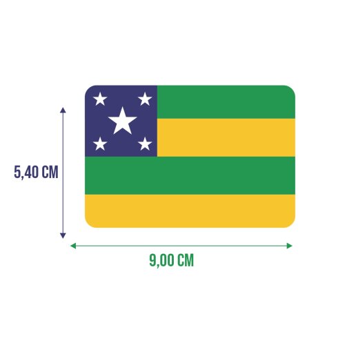 Bandeira Resinada Automotiva de Sergipe