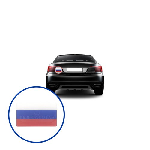 Bandeira Resinada Automotiva da Rússia
