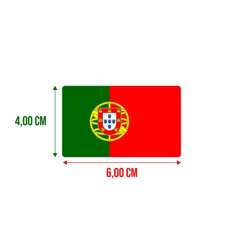 Bandeira Resinada Automotiva de Portugal