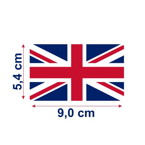 Bandeira Resinada Automotiva Reino Unido/Inglaterra/Land Rover