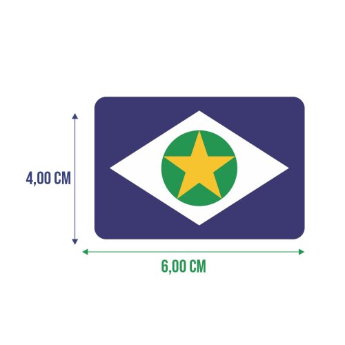 Bandeira Resinada Automotiva do Mato Grosso