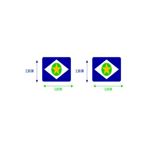 Bandeira Resinada Automotiva do Mato Grosso