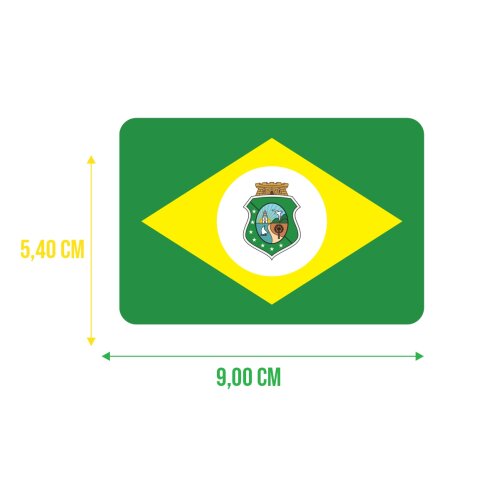 Bandeira Resinada Automotiva do Ceará