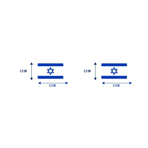 Bandeira Resinada Automotiva de Israel