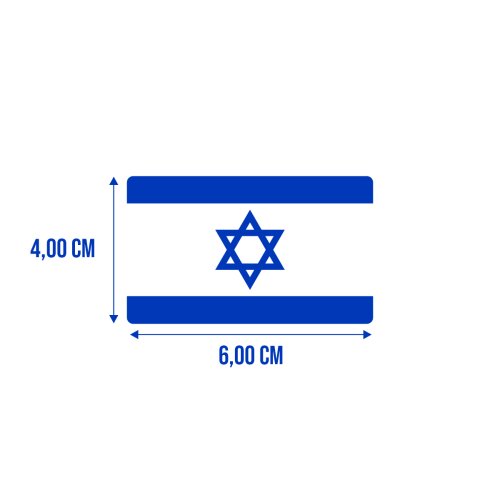 Bandeira Resinada Automotiva de Israel