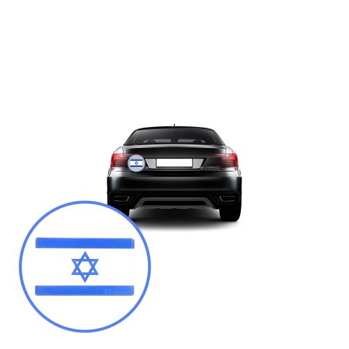 Bandeira Resinada Automotiva de Israel