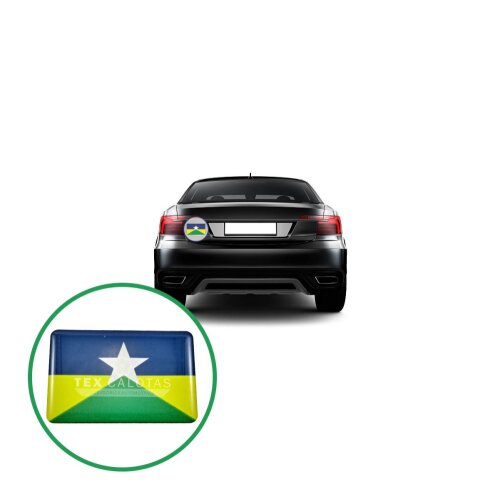 Bandeira Resinada Automotiva de Rondônia