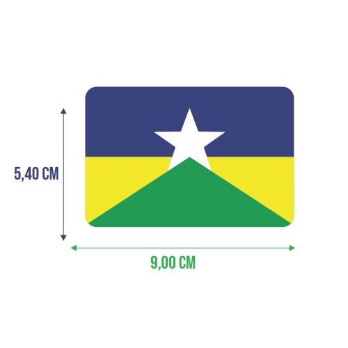 Bandeira Resinada Automotiva de Rondônia