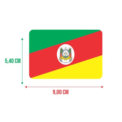 Bandeira Resinada Automotiva do Rio Grande do Sul