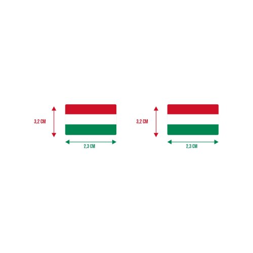 Bandeira Resinada Automotiva da Hungria