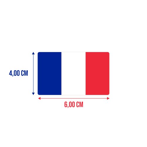 Bandeira Resinada Automotiva França