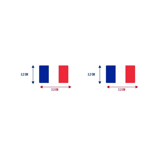 Bandeira Resinada Automotiva França