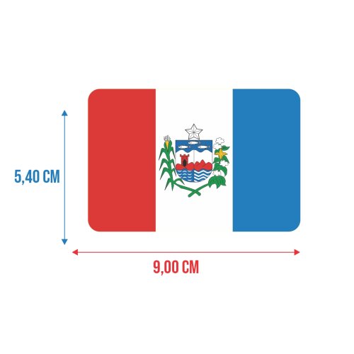 Bandeira Resinada Automotiva de Alagoas