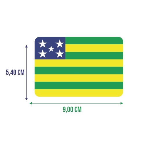 Bandeira Resinada Automotiva de Goiás