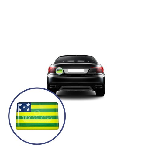 Bandeira Resinada Automotiva de Goiás