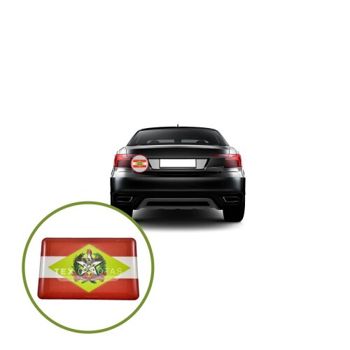 Bandeira Resinada Automotiva de Santa Catarina