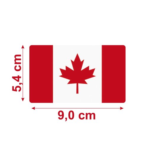 Bandeira Resinada Automotiva do Canadá