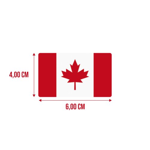 Bandeira Resinada Automotiva do Canadá