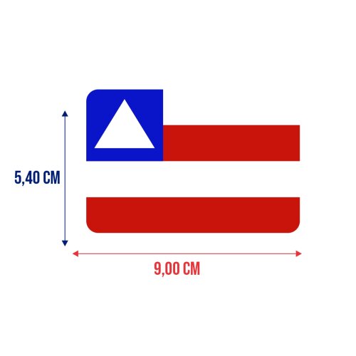 Bandeira Resinada Automotiva da Bahia