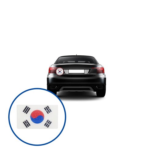 Bandeira Resinada Automotiva Coreia do Sul