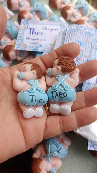 30 Lembrancinhas Bebê Bumbum Menino Biscuit