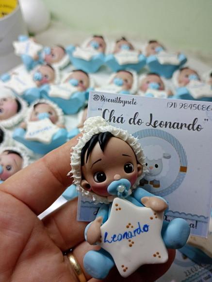 30 Lembrancinhas Bebê com Estrelinha Moreninho Biscuit3