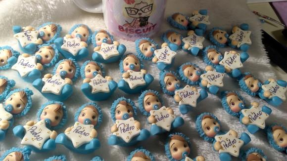 30 Lembrancinhas Bebê com Plaquinha