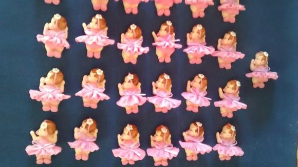 30 Lembrancinhas Bebê Soneca Menina Biscuit