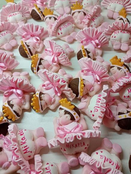 50 Lembrancinha Bebê Realeza em Biscuit